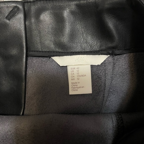 Faux Leather Mini Skirt - Picture 2 of 3